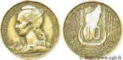 MADAGASCAR - UNIóN FRANCESA 10 Francs 1953 Paris