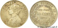 ÎLE DE LA MARTINIQUE 50 Centimes 1897 sans atelier