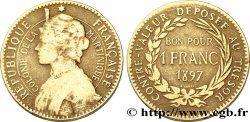 ÎLE DE LA MARTINIQUE 1 Franc 1897 sans atelier