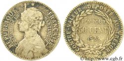 ÎLE DE LA MARTINIQUE 50 Centimes 1922 sans atelier