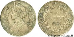 ÎLE DE LA MARTINIQUE 50 Centimes 1922 sans atelier