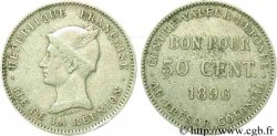 ÎLE DE LA RÉUNION - Troisième République 50 Centimes 1896 Paris