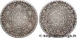MOROCCO 2 1/2 Dirhams (1/4 Rial) Abdul Aziz I an 1320 1902 Berlin