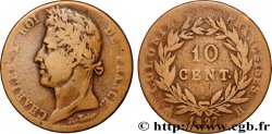 FRENCH COLONIES - Charles X, for Martinique and Guadeloupe 10 Centimes Charles X 1827 La Rochelle - H