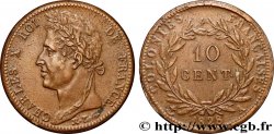 FRENCH COLONIES - Charles X, for Guyana 10 Centimes Charles X 1828 Paris - A