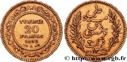 GOLD, PALLADIUM & PLATINUM INVESTMENT 20 Francs or Bey Ali AH1310 1892 Paris
