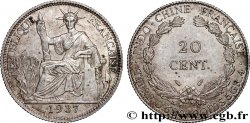 FRENCH INDOCHINA 20 Centièmes 1937 Paris