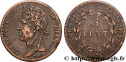 FRENCH COLONIES - Charles X, for Guyana 5 Centimes Charles X 1828 Paris - A