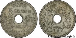 TUNISIE - PROTECTORAT FRANÇAIS 5 Centimes AH 1337 1918 Paris