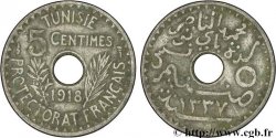 TUNISIE - PROTECTORAT FRANÇAIS 5 Centimes AH 1337 1918 Paris