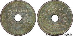 TUNISIA - FRENCH PROTECTORATE 5 Centimes AH 1337 1919 Paris