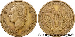FRENCH WEST AFRICA 25 Francs 1956 Paris