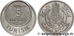 TUNISIA - French protectorate 5 Francs AH1373 1954 Paris