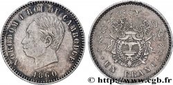 CAMBODGE - ROYAUME DU CAMBODGE - NORODOM Ier 1 Franc 1860 Bruxelles
