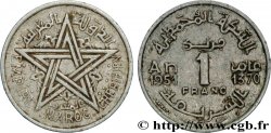 MOROCCO - FRENCH PROTECTORATE 1 Franc Empire Chérifien - Maroc AH1370 1951 Paris