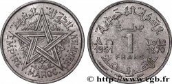 MAROKKO - FRANZÖZISISCH PROTEKTORAT 1 Franc AH 1370 1951 Paris
