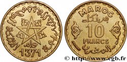 MOROCCO - FRENCH PROTECTORATE 10 Francs AH 1371 1952 Paris