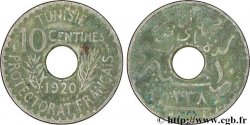 TUNISIE - PROTECTORAT FRANÇAIS 10 Centimes AH1338 1920 Paris