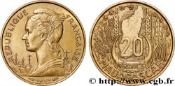 MADAGASCAR French Union 20 Francs 1953 Paris