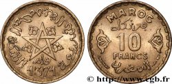MOROCCO - FRENCH PROTECTORATE 10 Francs AH 1371 1952 Paris