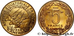 FRENCH EQUATORIAL AFRICA - CAMEROON Essai de 5 Francs 1958 Paris