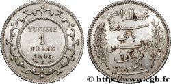 TUNISIA - FRENCH PROTECTORATE 1 Franc au nom du Bey Mohamed En-Naceur an 1334 1916 Paris - A
