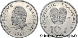 POLYNÉSIE FRANÇAISE Essai de 10 Francs 1967 Paris