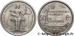POLYNÉSIE FRANÇAISE - Océanie française Essai de 50 Centimes établissements français de l’Océanie 1949 Paris