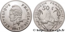 FRENCH POLYNESIA Piéfort 50 Francs Pacifique 1967 Paris