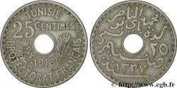 TUNESIEN - Französische Protektorate 25 Centimes AH1337 1918 Paris