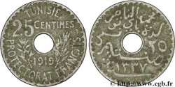 TUNISIA - FRENCH PROTECTORATE 25 Centimes 1919 Paris