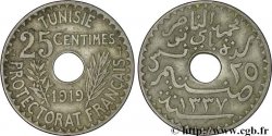 TUNISIA - Protettorato Francese 25 Centimes AH1337 1919 Paris