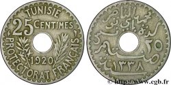 TUNISIE - PROTECTORAT FRANÇAIS 25 Centimes AH1338 1920 Paris