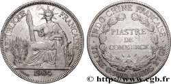 INDOCHINE FRANÇAISE 1 Piastre de Commerce 1904 Paris