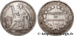 INDOCHINE FRANÇAISE 1 Piastre de Commerce 1904 Paris