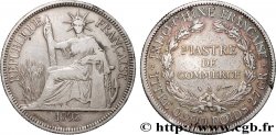 INDOCHINE FRANÇAISE 1 Piastre de Commerce 1895 Paris