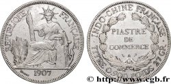 INDOCHINE FRANÇAISE 1 Piastre de Commerce 1907 Paris