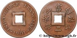 INDOCHINE FRANÇAISE 1 Sapèque (1/500 de Piastre) 1901 Paris