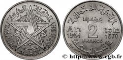 MOROCCO - FRENCH PROTECTORATE 2 Francs Empire Chérifien - Maroc AH1370 1951 Paris