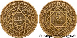 MOROCCO - FRENCH PROTECTORATE 5 Francs AH 1365 1946 Paris