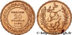 OR, PALLADIUM ET PLATINE INVESTISSEMENT 20 Francs or Bey Ali AH 1318 1900 Paris