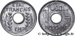FRENCH INDOCHINA 1 Centième 1943 Hanoï