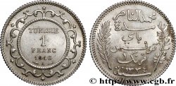 TUNISIE - PROTECTORAT FRANÇAIS 1 Franc au nom du Bey Mohamed En-Naceur an 1334 1916 Paris - A