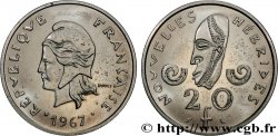 NEW HEBRIDES (VANUATU since 1980) 20 Francs Marianne 1967 Paris