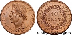 COLONIES FRANÇAISES - Charles X, pour la Guyane et le Sénégal 10 Centimes Charles X 1825 Paris