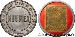 NOUVELLE CALÉDONIE 25 Centimes (Timbre-Monnaie) Banque de l’Indochine - Nouméa ND (1922)