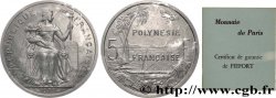 FRENCH POLYNESIA Piéfort de 5 Francs I.E.O.M. 1979 Paris MS