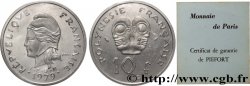 FRENCH POLYNESIA Piéfort de 10 Francs I.E.O.M. 1979 Paris