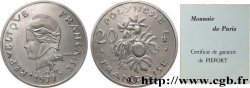 FRENCH POLYNESIA Piéfort de 20 Francs Marianne 1979 Paris