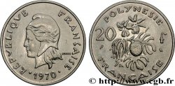 FRENCH POLYNESIA 20 Francs Marianne 1970 Paris